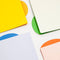 set of 8 multicolor file folders with tabs