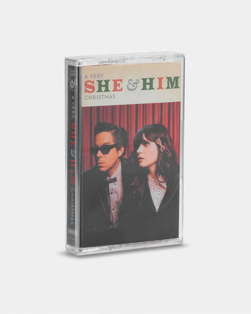 a very 'she & him christmas' cassette tape