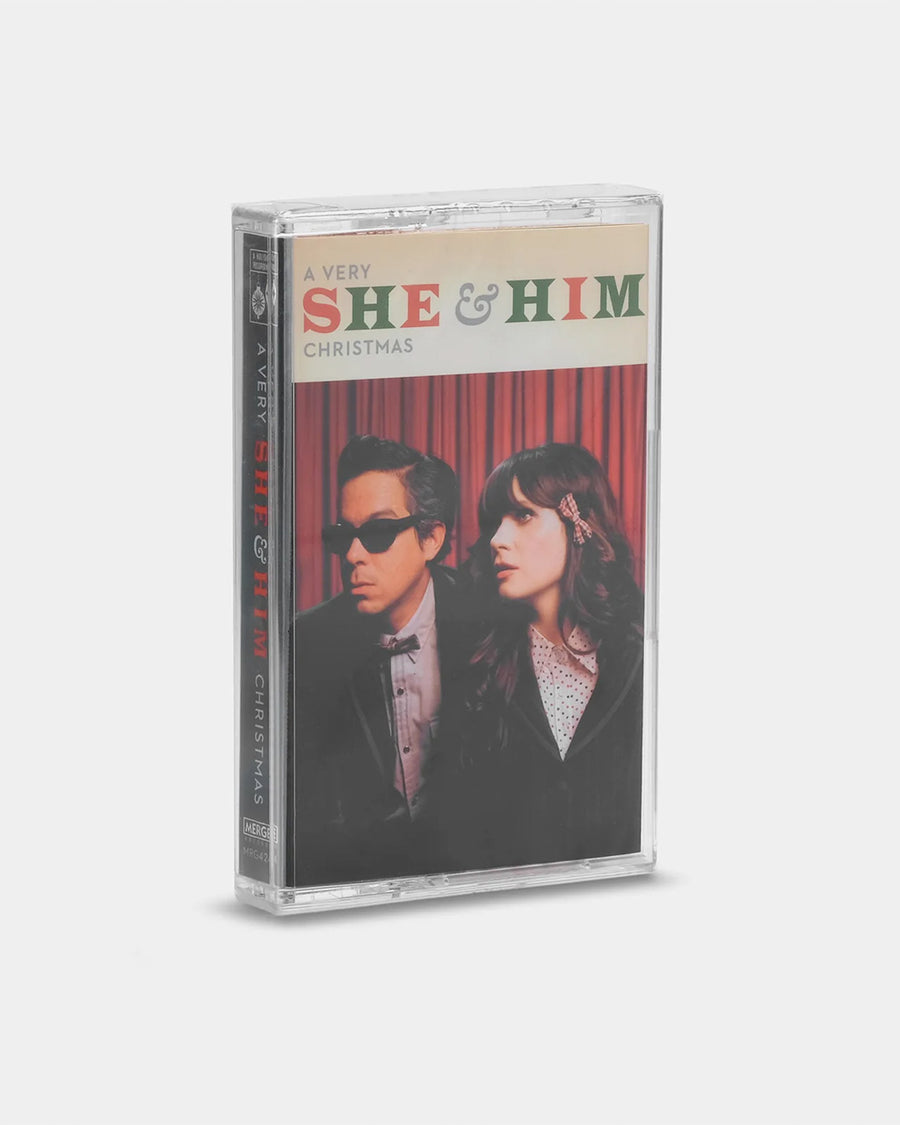a very 'she & him christmas' cassette tape