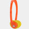 orange and yellow headphones