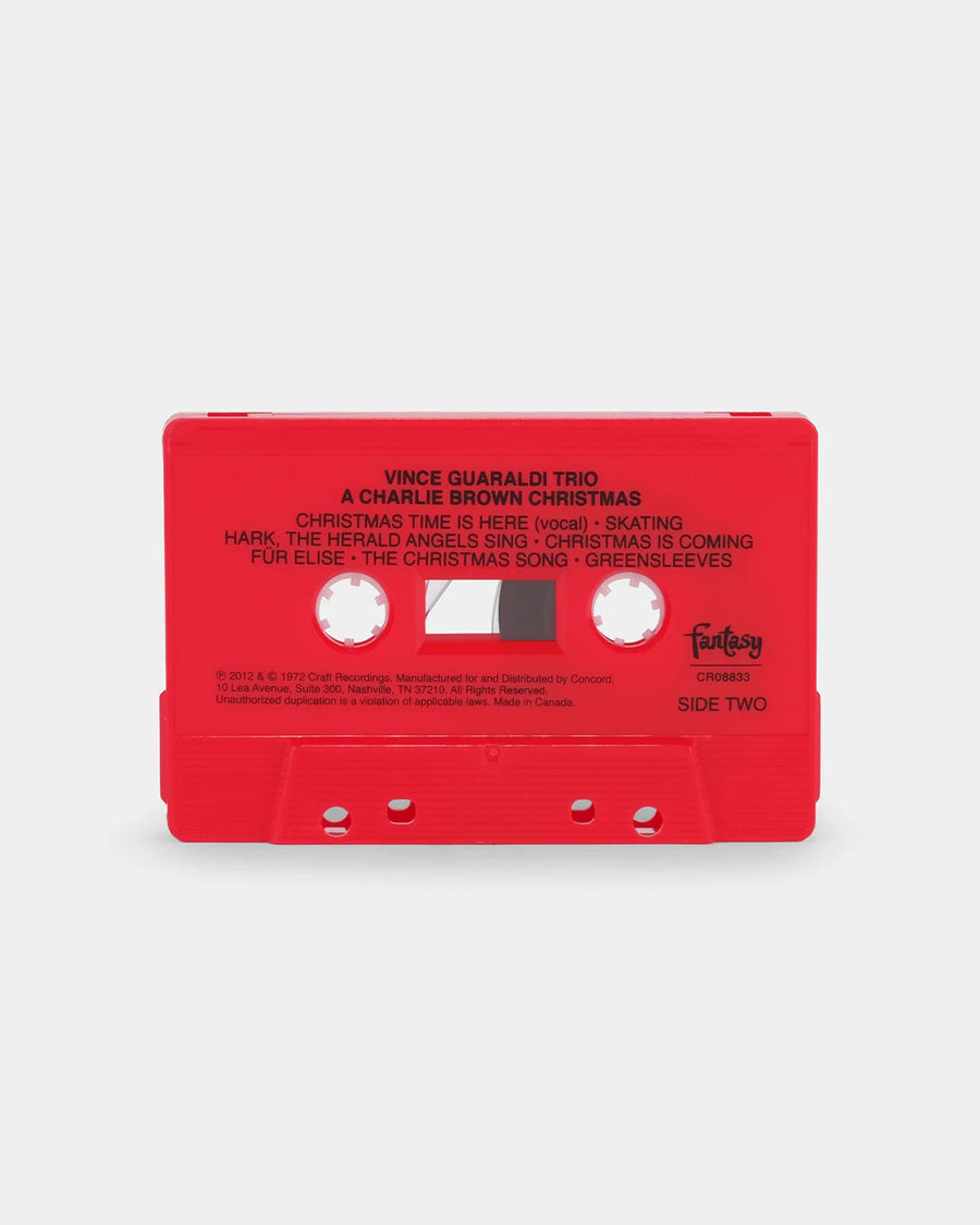 side two of red 'a charlie brown christmas' cassette