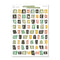sheet 1 of colorful 90's inspired letter sticker sheets