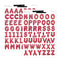 red letter balloon shaped sticker sheets