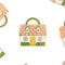 colorful house magnetic needle holder