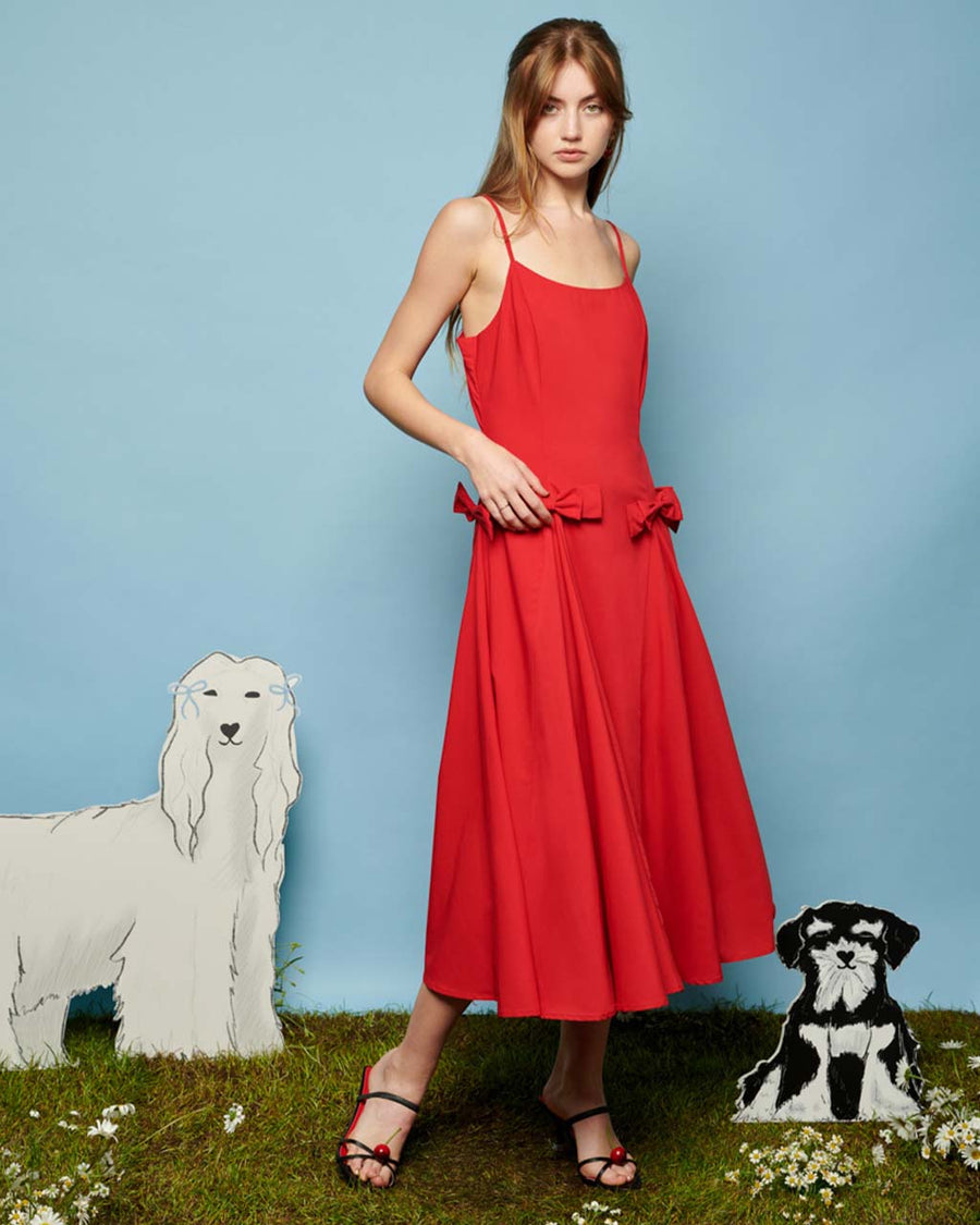 Minnie Bow Cami Dress - Carmin Red ban.do Minnie Bow Cami Dress - Carmin Red ban.do