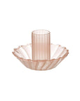 top view of pink candle holder