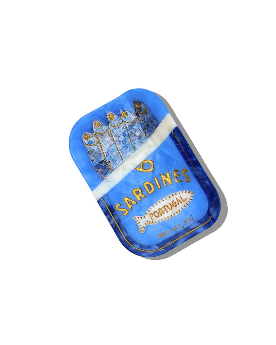 blue sardine can hair claw