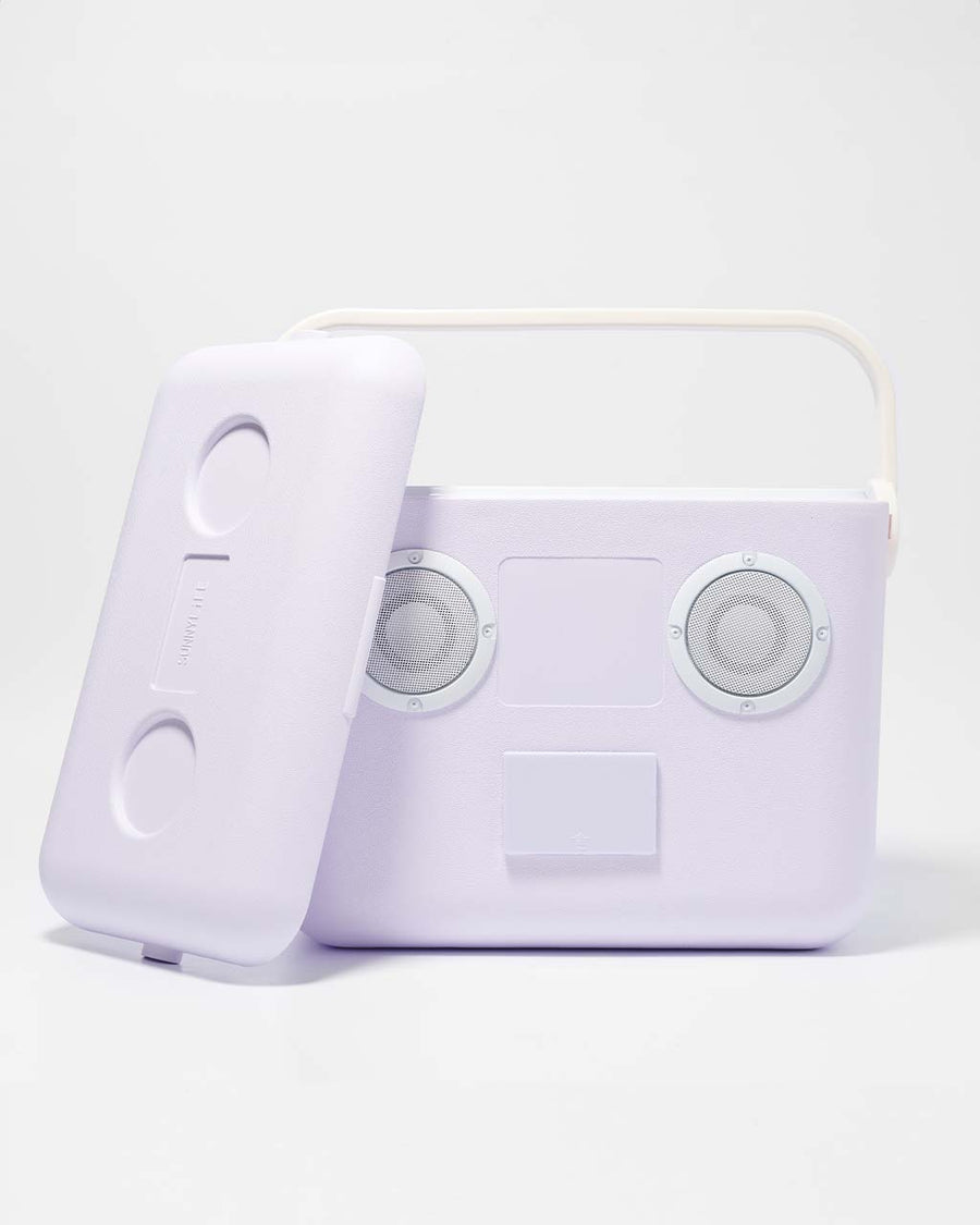 lavender beach speaker cooler 