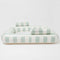 oversized mint and white stripe float for two people