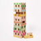 colorful wooden jumbling tower