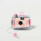 pink strawberry print waterproof point and shoot camera