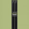 packaged set of two black taper candles that drip green wax when lit