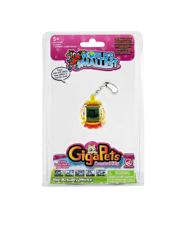 yellow words smallest kitty gigapet