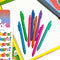 set of 8 colorful gel pens on paper