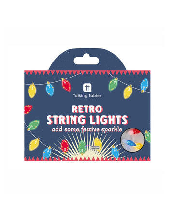 retro string lights - add some festive sparkle
