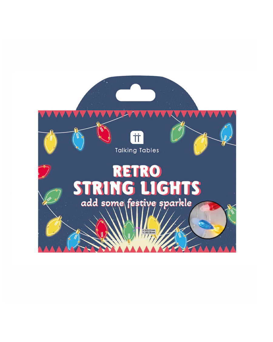 retro string lights - add some festive sparkle