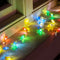 retro string lights on a windowsill