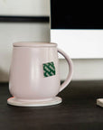grey lilac mug and wireless charging pad