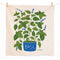 basil print tea towel