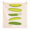 tea towel with all over dill pickle spear print and says 'i'm kind of a big deal'