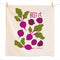 tea towel with all over beet print and says 'beet it'