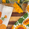 up close of set of 2 hello sunshine tea towels