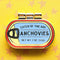 red, yellow and blue interactive 'catch of the day anchovies' canned anchovies pin