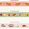 hot dog trinket tape, fruit salad trinket tape, and sweet tooth trinket tape