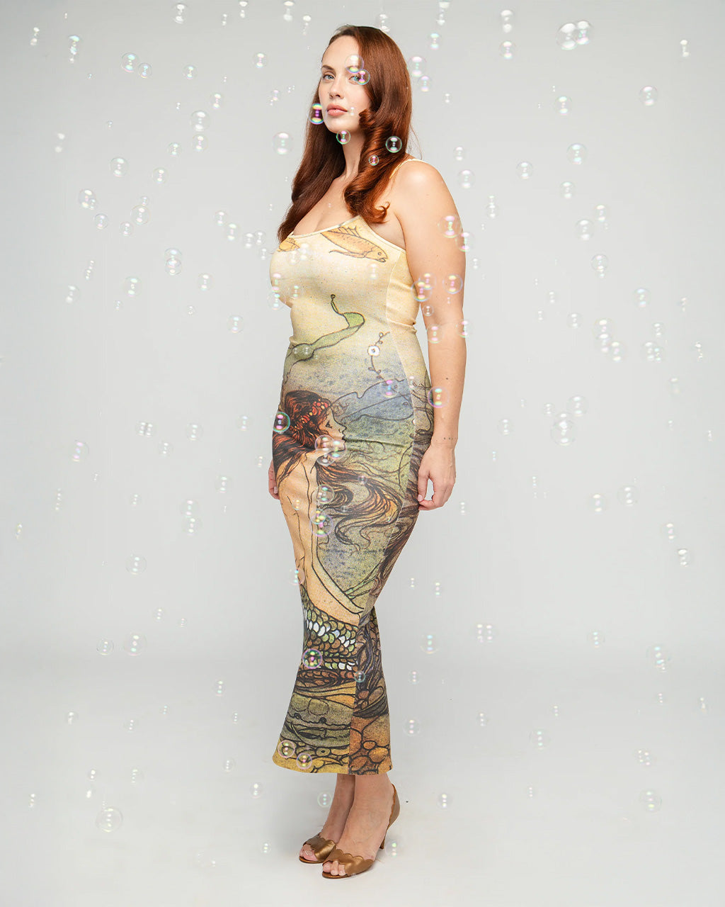 Collector Dress - Watercolor Mermaid – ban.do