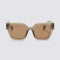 brown translucent oversized sunglasses