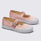 ballet pink thick strap mary jane with white soles