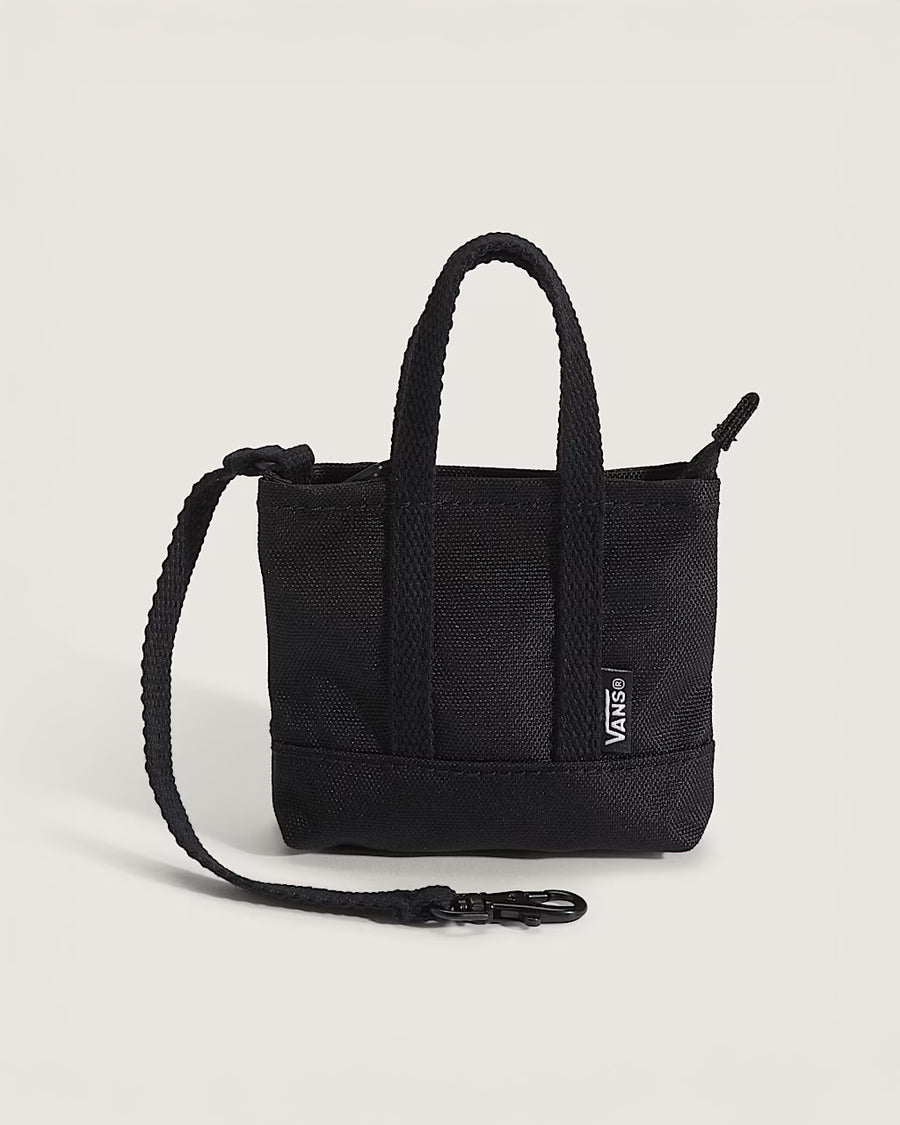 black mini tote keychain