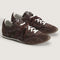 brown vans super low pro trainer sneakers  with white and brown  laces