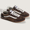 two toned brown super low pro sneaker