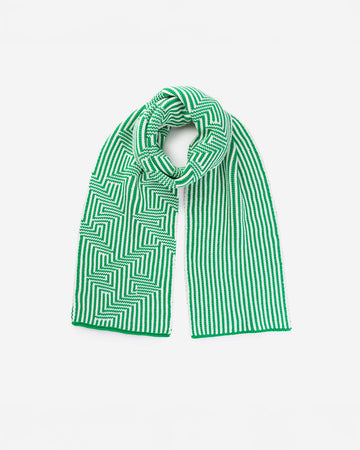 kelly green optical big scarf