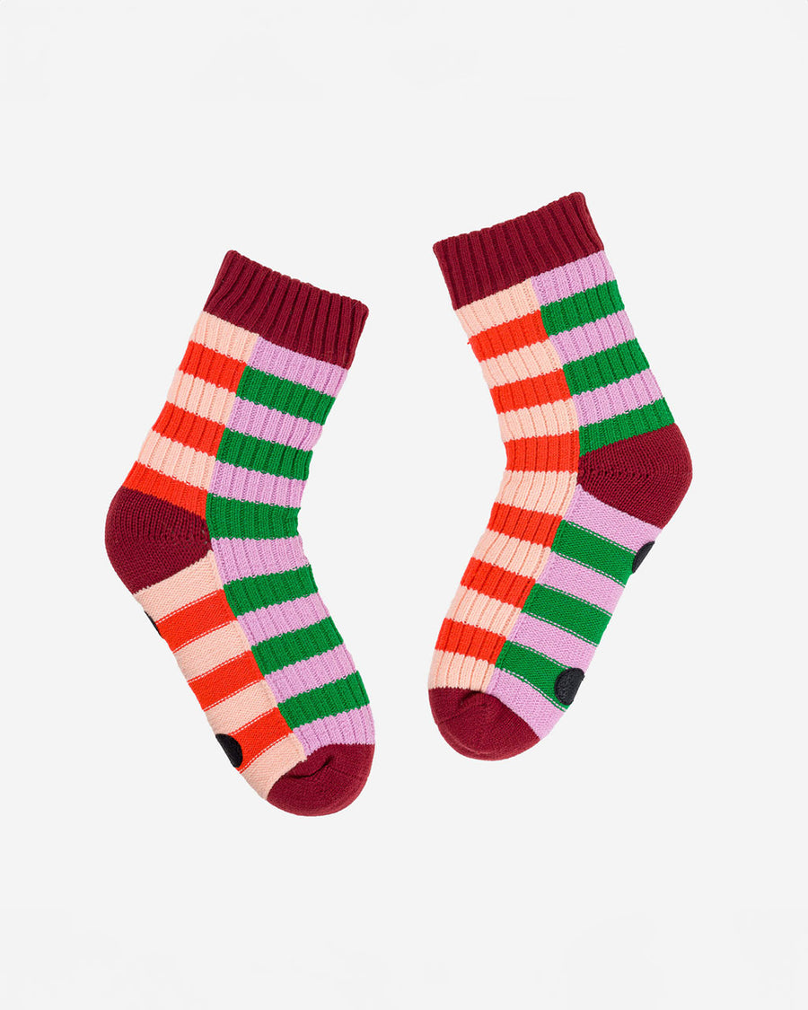 multi stripe house socks