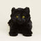 black cat with yellow eyes warmie plush