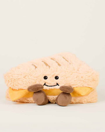 smiley grilled cheese warmies heating plush