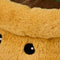 up close of smiley potted sunflower warmies heating plush