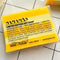 up close of banana scented two toned yellow bar soap