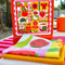 garden flower, veggie and critter themed quilt kit