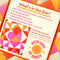 back view of pink, red, cream, and orange heart patchwork kit