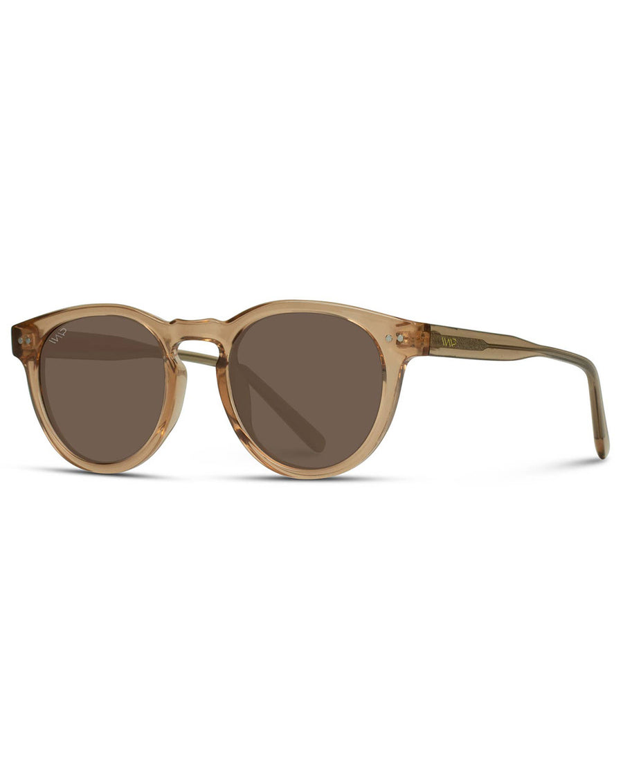 light crystal brown sunglasses with brown lenses
