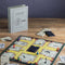 book shaped clue vintage game with full game board and pieces