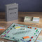 monopoly vintage board game with retro bookshelf cover