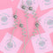 silver disco ball reusable straw set of 5