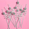 piled silver disco ball reusable straw set of 5