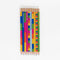 set of colorful pre-sharpened wood pencils with various book compliments on them