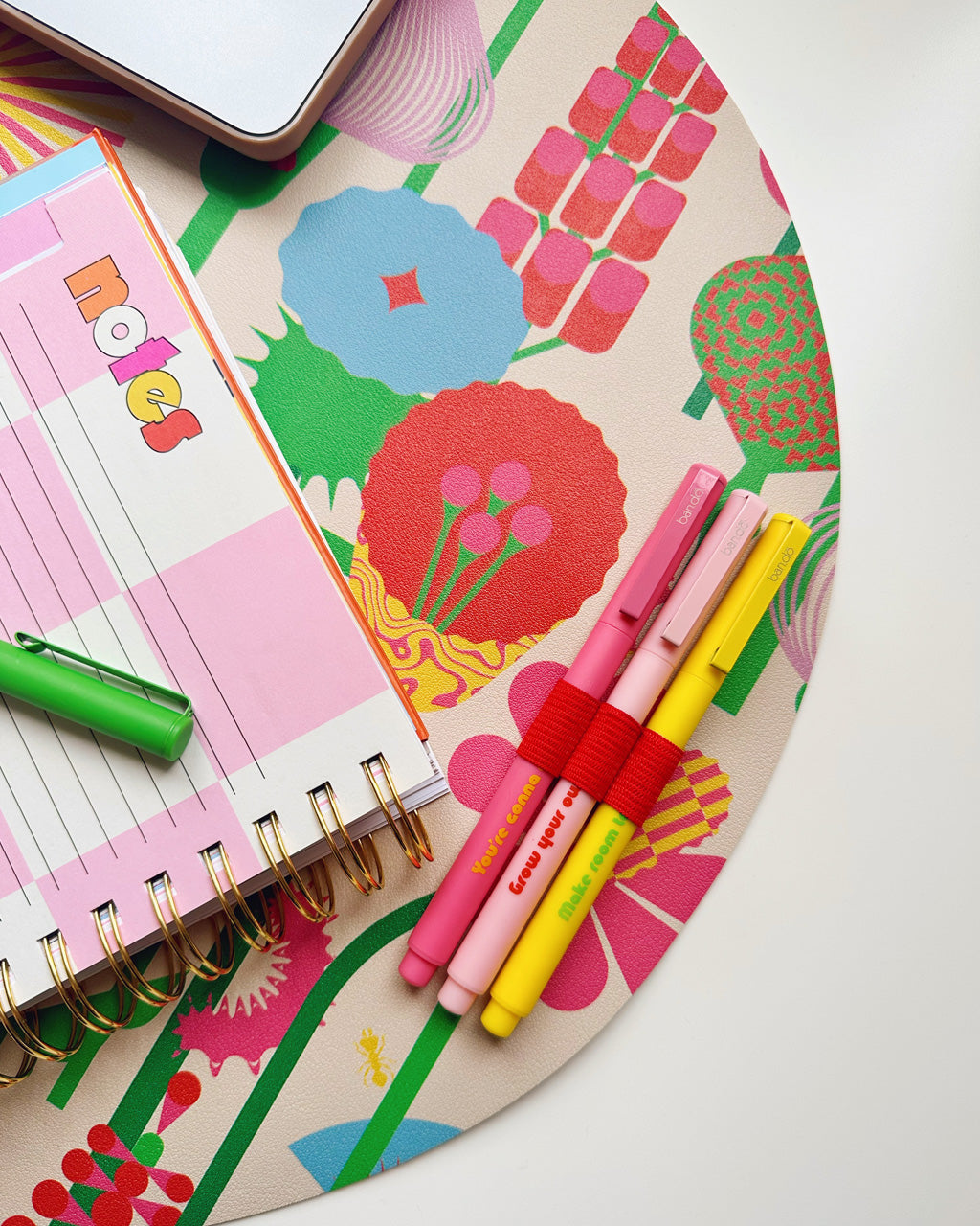 Get It Together Desk Pad Geometric Floral ban.do