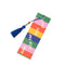 rainbow bookmark that said 'here for the plot twist' with blue tassel